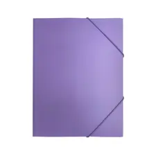 Pasta Plástica A4 com Elásticos Violeta Pastel HFP | Organização e Resistência