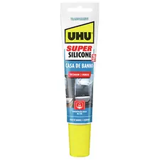 Silicone Super Casa de Banho Transparente UHU 150ml - Vedação e Reparação na Casa de Banho