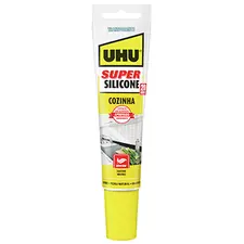 Super Silicone Cozinha Transparente UHU 150ml - Vedação e Reparação de Alta Qualidade