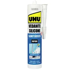 Silicone Sanitários e Cozinhas Branco UHU 280ml - Vedação Duradoura para sua Casa
