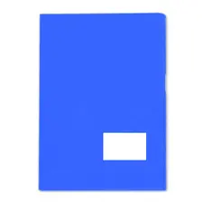 Classificador de Plástico com Bolsa Interior, Visor e Etiqueta Azul - SMARTD | Loja BluePixel