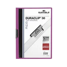 Classificador Clip Lateral Durable 2200 Lilás | Organização de Documentos de Qualidade