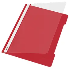 Classificador Leitz 4191 com Capa Transparente Vermelha - Pack de 25 unidades | bluepixel.pt