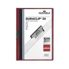 Classificador Clip Lateral Durable 2200 Bordeaux | Organização de Documentos na BluePixel.pt