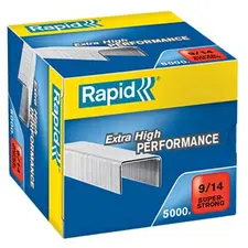 Agrafos 9/14 Rapid (80/110 Folhas) Cx5000un - Material de Escritório de Alta Qualidade