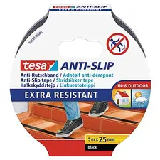 Fita Adesiva Antiderrapante TESA 25mm x 5m Preto | Segurança e Resistência