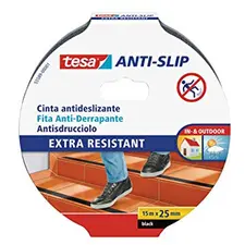 Fita Adesiva Antiderrapante TESA 25mm x 15m Preto - Segurança e Durabilidade
