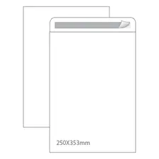 Envelopes Saco B4 Branco 250x353mm 090g Autodex - Pack de 250 unidades | Loja online BluePixel