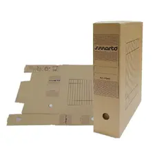 Caixa Arquivo Definitivo L80 Kraft 340x250mm - SMARTD | Organização de Documentos