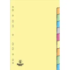 Separadores A4 Cartolina SMARTD - Pack de 10 unidades | Organização de Documentos