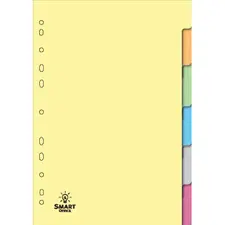 Separadores A4 Cartolina SMARTD - Pack de 6 unidades | Organização eficiente de documentos