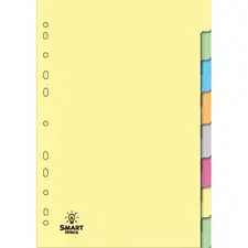 Separadores A4 Cartolina 08un SMARTD - Organização de Documentos de Qualidade