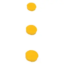Magnetos 30mm Amarelo Pack 10un BI-OFFICE IM130209 | Acessórios de Escritório