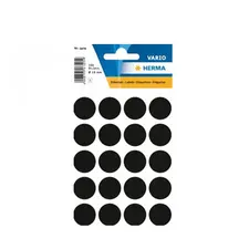 Etiquetas Redondas 19mm Preto HERMA 1879 - Pack de 100 unidades | Loja BluePixel