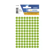 Etiquetas Redondas 8mm Verde Fluorescente Herma1848 - 540 Unidades | Loja BluePixel.pt
