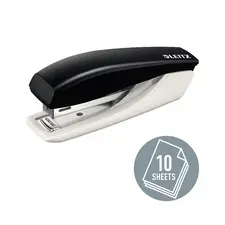 Agrafador Mini Nº10 Leitz 5517 Preto - Capacidade para 10 Folhas | Loja BluePixel