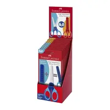Tesoura Faber-Castell Grip Proteção 13cm - Ideal para Escola e Escritório | bluepixel.pt