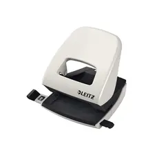 Furador Leitz 5008 para 25 Folhas com Régua Cinza - Ferramenta de Escritório de Alta Qualidade