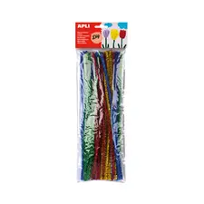 Chenille Cores Brilhantes Sortidas APLI - Pack de 50 unidades para artes e trabalhos manuais