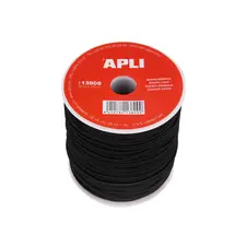 Elástico Fio Bobine Apli Preto 2mm x 100m | Material de Costura e Artesanato