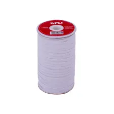 Elástico Fio Bobine Apli Branco 5mm x 100m | Material de Artesanato e Costura