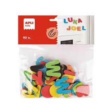 Letras Magnéticas Goma Eva 3x3cm Cores Sortidas - APLI | Loja online bluepixel.pt