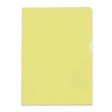 Bolsa Plástica em L A4 90mic Amarelo SMEAD - Pack de 100 unidades para organização