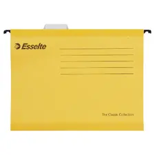 Capa Suspender Amarelo A4 345mm ESSELTE - Pack de 25 unidades | Loja BluePixel