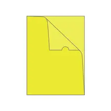 Bolsa Plástico em L A4 Amarelo - 10 Unidades | ALBAN | Loja online bluepixel.pt