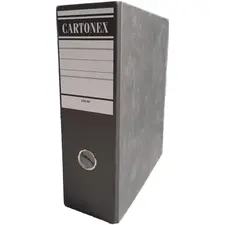 Pasta Arq. A5 Alto L/80mm 250x220 Marmoreado Preto | Cartonex - Organização e Estilo