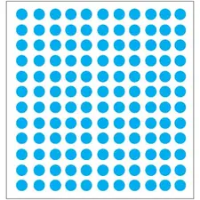 Etiquetas Redondas 10mm Azul Markin - Pack de 1200 unidades para organização e etiquetagem