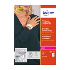 Pulseiras de Identificação Avery L4000-5 5x10 Branco - Pack de 50 unidades | Loja BluePixel