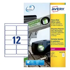 Etiquetas Resistentes Avery 099 1x42,3mm - Pack de 240 unidades | Loja BluePixel