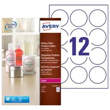 Etiquetas Redondas Avery 60mm Glossy - Pack de 120 unidades | Loja BluePixel