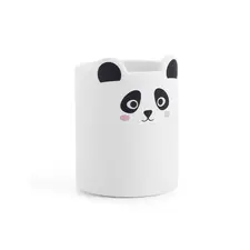 Porta Lápis Silicone Redondo Wildly Panda - Organização Divertida | BACK2FUN