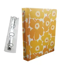 Pasta Arquivo SMEAD Marimekko 4 Argolas 310x240x40mm Amarelo | Organização de Documentos
