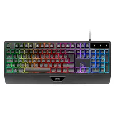 Teclado Mecânico MARS GAMING MK124 H-MECH ERGONÓMICO com Iluminação RGB e Descanso de Palma | bluepixel.pt