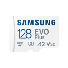 Cartão microSD Samsung EVO Plus 128GB com Adaptador SD - Alta Velocidade 160 MB/s | bluepixel.pt