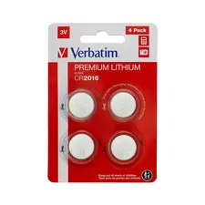 Pilhas CR2016 Lithium 3V 80mAh Verbatim - Confiabilidade e Longa Duração | bluepixel.pt