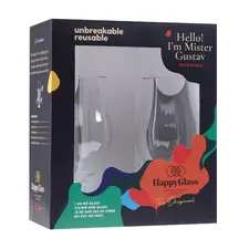 Conjunto de 2 Copos de Cerveja Tritan Happy Glass Mr. Gustav 500ml | Loja BluePixel