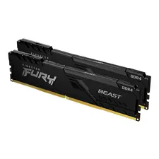 Kingston 64GB DDR4 3200MHz Fury Beast Black Kit de 2 - Memória RAM de Alta Performance
