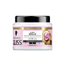 Máscara Capilar Schwarzkopf Gliss Brilho 400ml | Cuidados Intensivos para Cabelos Sedosos
