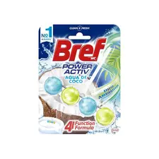 Bloco Sanitário Bref Água de Coco 50g - Higiene e Fragrância Refrescante para o seu WC