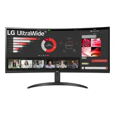 Monitor LG 34WR50QC-B de 34'' VA Curved UW QHD 100Hz AMD FreeSync HDR10 - Loja BluePixel