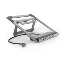HAMA CONNECT2OFFICE STAND DOCKING STATION - Estação de encaixe com 12 portas USB-C para notebooks | bluepixel.pt