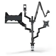 HAMA STREAMING MONITOR STAND - Suporte ajustável com 4 braços, altura e rotação para streaming e trabalho