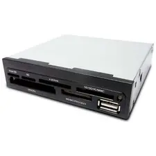 Leitor de Cartões Interno COOLBOX CR400 3,5P com Painel Preto | Loja BluePixel