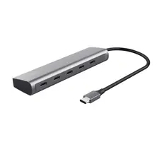 Trust HALYX 5 Port USB-C HUB - Hub compacto com 5 portas USB-C para máxima conectividade