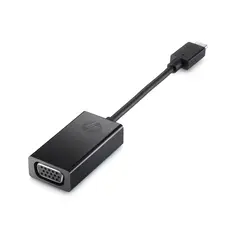 Adaptador de Vídeo Externo HP USB-C D-Sub Preto | Compatível com Portáteis e Monitores