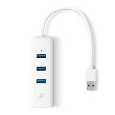 Adaptador USB 3.0 para Ethernet Gigabit com Hub 3 Portas - TP-LINK | bluepixel.pt